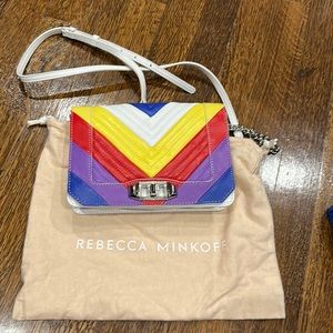 Rainbow Chevron Rebecca minkoff crossbody